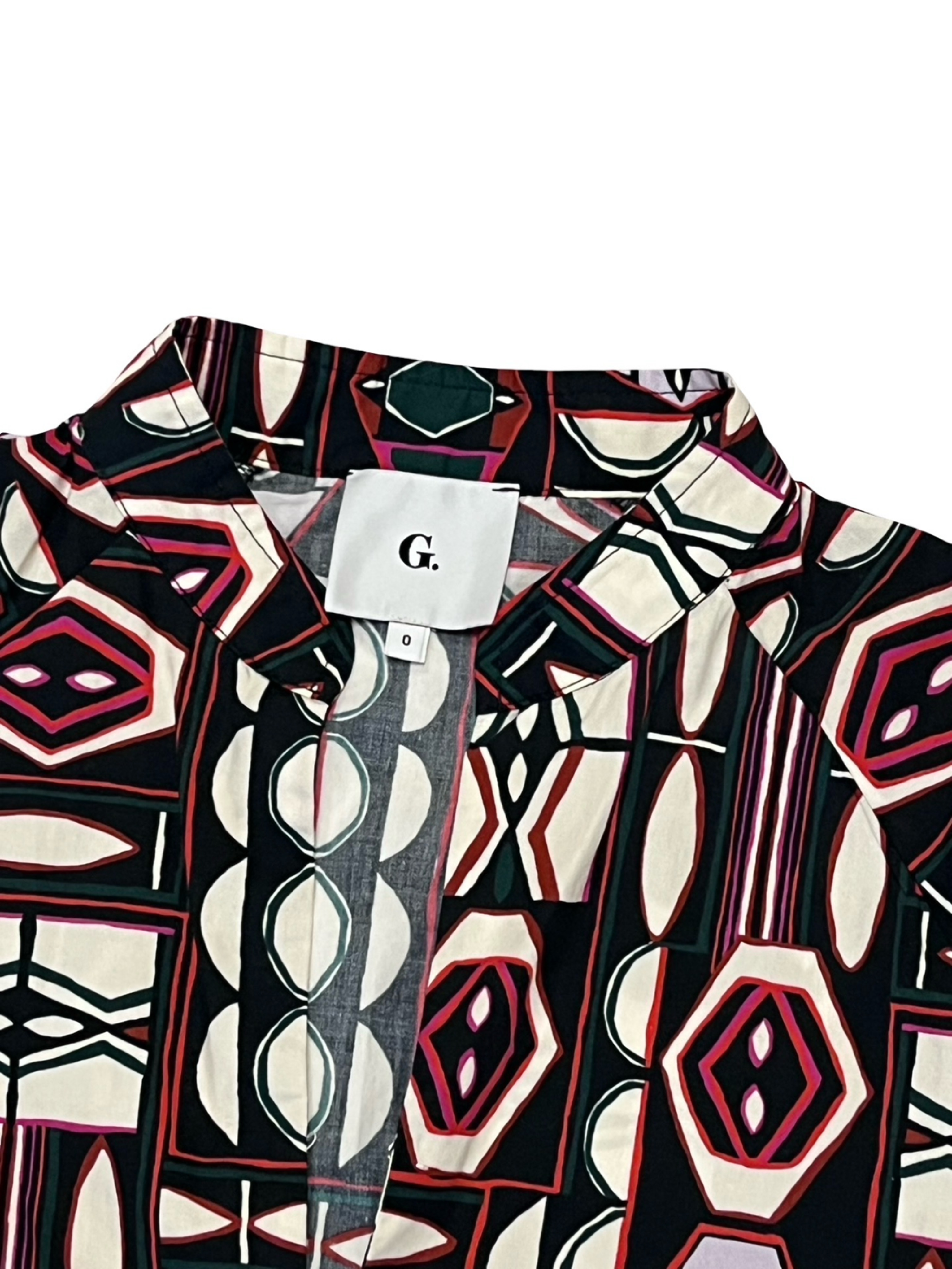 G. Label By Goop Malet Printed Tunic Top Made In Italy Sz 0 — image 2 of 5